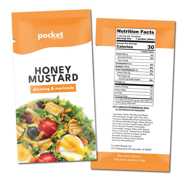 Pocket Flavors Low Calorie, Low Fat, Keto Friendly Salad Dressing - Ready