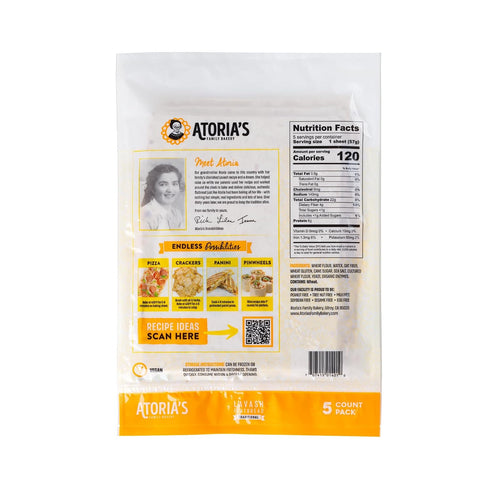5 Count, 10 Atoria's Family Bakery, Traditional Lavash Ounce