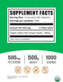500mg 500g (1.1 lbs) (Pack 1) BulkSupplements.com Organic Apple Cider Vinegar Powder - Apple Cider Vinegar Supplement