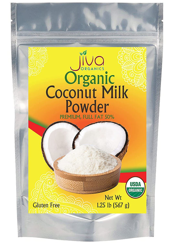 Jiva Organic Coconut Milk Powder 1.25 LB - Gluten Free, Vegan, Dairy