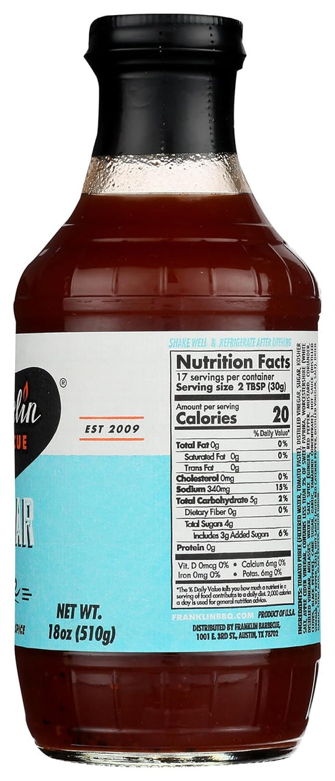 Franklin Barbecue BBQ Sauce, 18 OZ