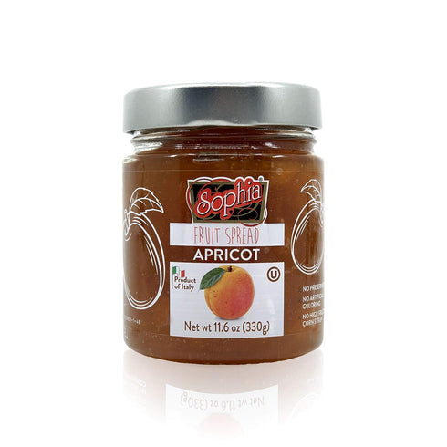 SOPHIA FRUIT SPREAD APRICOT PRESERVES 11.6oz (2-pack)