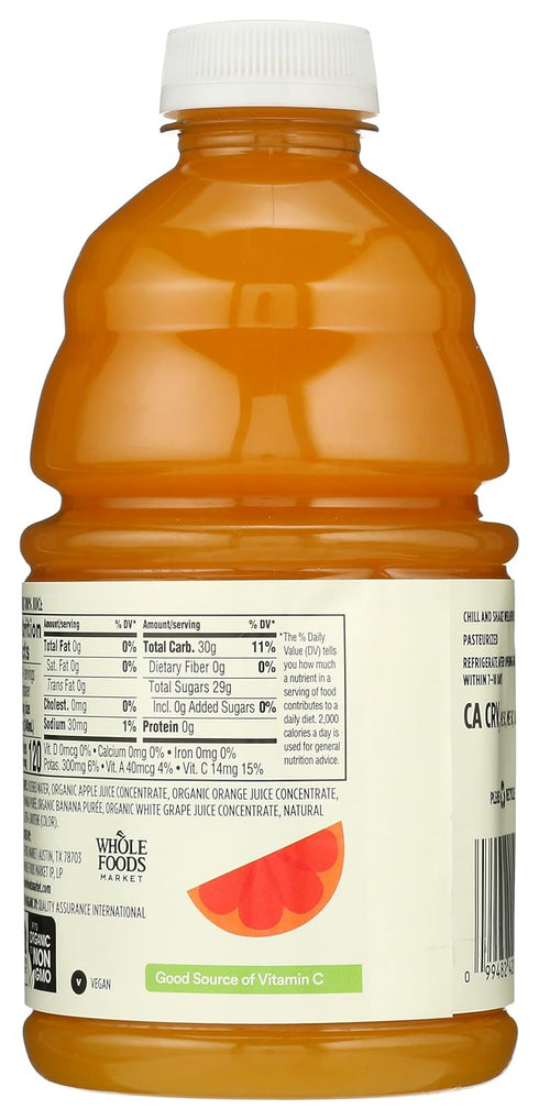 365 32 by Whole Foods Market Organic Orange Mango Juice, FZ