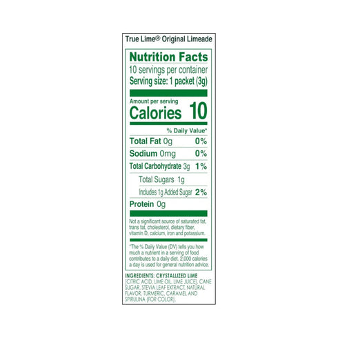 10 count 12 pack True Lime Limeade