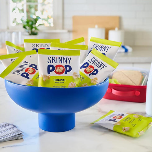 0.65oz (6ct) SkinnyPop Popcorn, Original, Whole Grain, Dairy-Free Snack, Bags