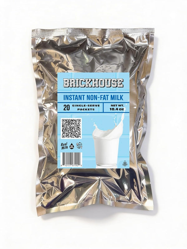 Non-Fat Dry Milk Instant Mix Packets 15g Each, 20 Pack Vitamin A