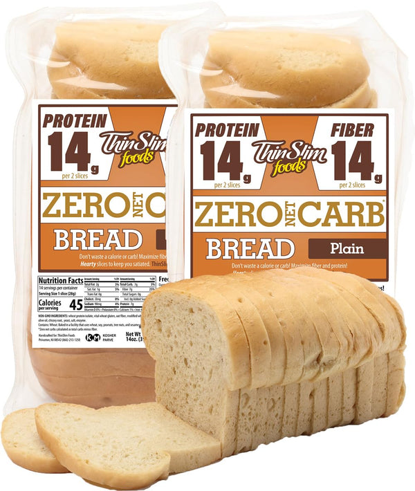 ThinSlim Foods Zero Net Carb Keto Bread | Low Carb Bread |