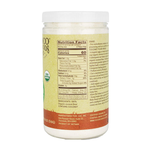 18 oz/ 1.13 lbs CocoGoodsCo Vietnam Single-Origin Organic Coconut Flour