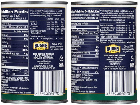Pack, 3 3 1 Bush's Best Baked Beans Variety Golden Hominy Beans, White Hominy Beans, CT