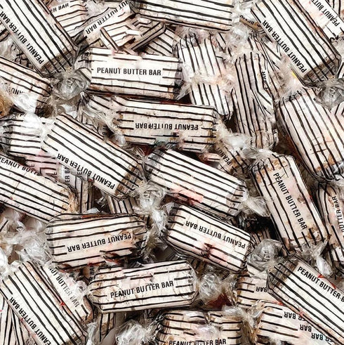 (1LB) Bayside Candy Peanut Butter Candy Bars, Individually Wrapped, Crunchy Dry Roasted Peanuts Candy