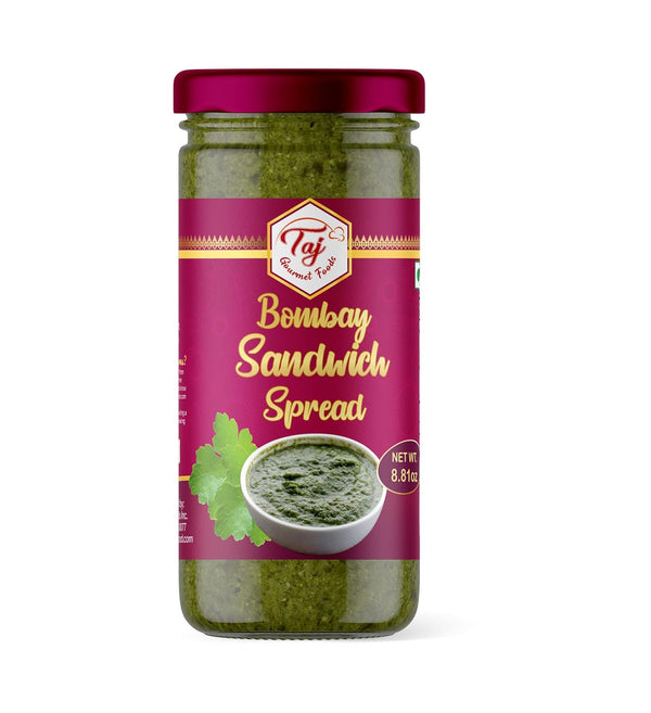 TAJ Gourmet Foods TAJ Bombay Sandwich Spread, Fresh Green Chutney with Mint & Coriander Mix