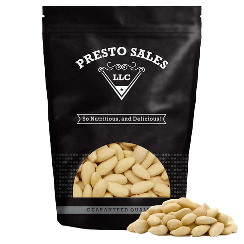 Presto Sales Whole Blanched Almonds Skinless Raw 16 oz. | Great for