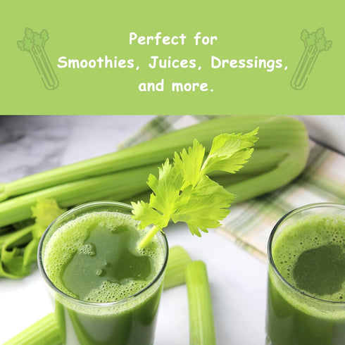 100% 5.3 Oz ORGFUN Celery Powder Nature Fresh Celery Juice Powder, Locally Sourced No Additives Gluten Free Prefer