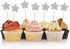 50Pcs Star Cupcake Toppers for All Occasions Party Supplies Decoration with Double Sided Glitter