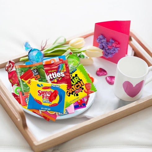 ONE CANDY WAY Pack 2lb Bulk Candy Mix Variety Assortment of Individually Wrapped Chewy & Hard Sweets - Candy for Party