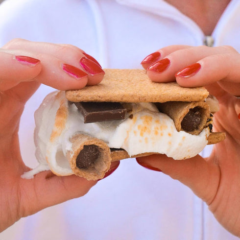 Muddy Bites - Milk Chocolate - Waffle Cone Snack Bite Sized Filled Cone Bites for Snack or Dessert Made with Cane