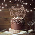 Happy 80th Birthday Cake Topper – Rose Gold Glitter 80th Anniversary Cake Decorations for Women