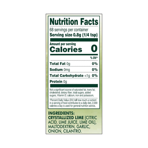 True Lime Garlic and Cilantro Spice Blend, 1.94 oz, 18 pack