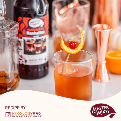 1 (33.8 Oz), Pack 3 Master of Mixes Manhattan Drink Mix, Ready To Use, Liter Bottle Fl