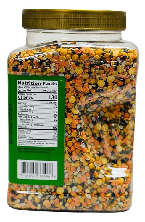 DESI KITCHEN AUTHENTIC INDIAN PRODUCTS 3.5lb (1.589 Desi Kitchen Mix Dal kg) | Mixed Lentils | Premium Assorted Lentils