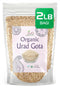 Jiva Organic Urad Gota 2 LB Bag (Whole Urid White) - Vegan,