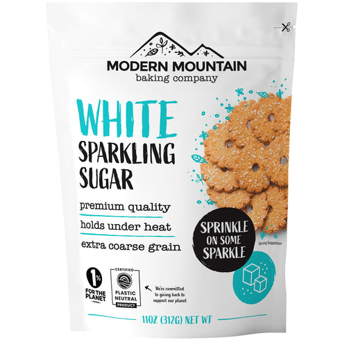 Sparkling Sugar (11oz), White Crystals for Baking, Extra Coarse Grain, Non-GMO, Gluten Free, Premium Quality