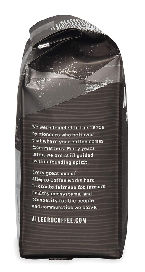 Allegro Coffee 12 oz (Pack 1) Decaf Organic French Roast Ground Coffee