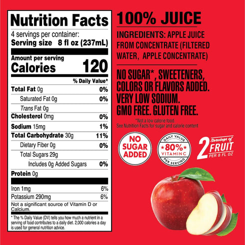 by Langers 100% 32 Oz (Pack 12) Langers Juice, Apple, Fl