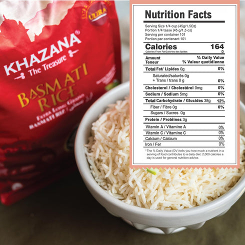10 lb Authentic Extra Long Basmati Rice by Khazana in Bag - Aromatic and Flavorful Indian Grain - Non-GMO, Gluten Free