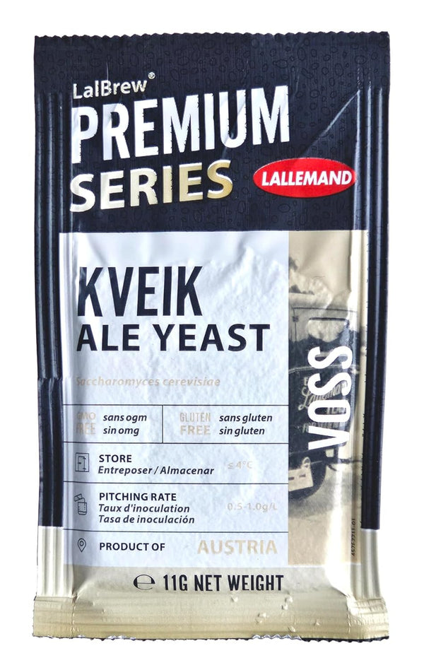 Lallemand Voss Kveik Ale Yeast, LalBrew 11g Sachet for Brewing