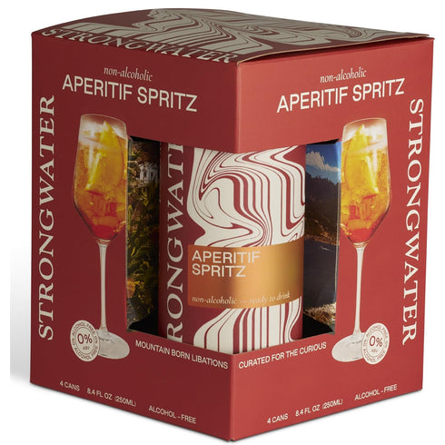Strongwater Sparkling Spritz Aperitif - 4 Pack Cans (8.4 Fl Oz Each)