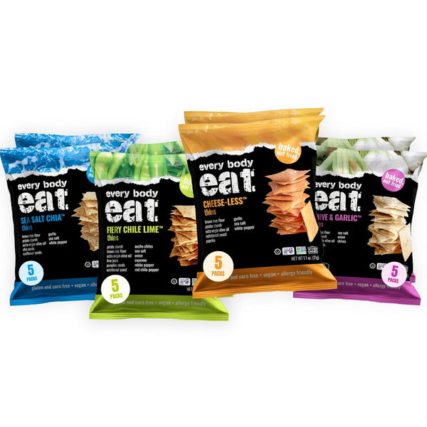 Every Body Eat Snack Thins Variety Pack - Gluten Free, Dairy Free,