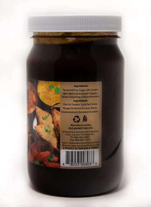 Premium Spicy Tamarind Chutney Sauce - 15 Oz, Great Dipping Sauce for Samosas