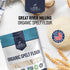 5 Lb Great River Milling Organic Spelt Flour | Whole Grain Ancient Wheat Flour | USDA Organic, Non-GMO, Kosher | High