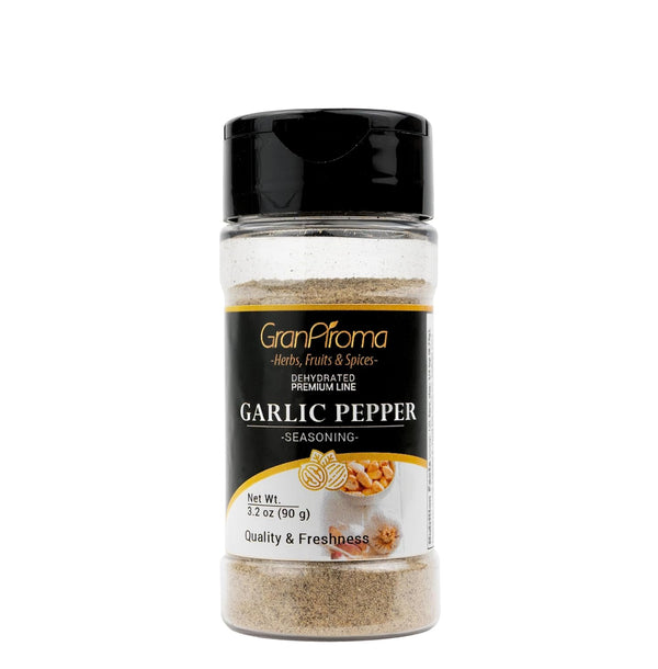 GranAroma Garlic Pepper, Seasoning Blend, Soups & Sauces, Aromatic (3.2 Ounce)