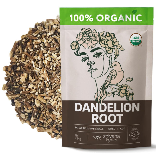 Dandelion Root Tea Loose (16 oz.) Organic Dandelion Root Herb - Te
