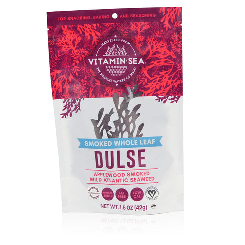 VITAMINSEA Applewood Smoked Dulse, 1.5 oz - Dried Seaweed for Snacking, Seasoning, Soups & Salads