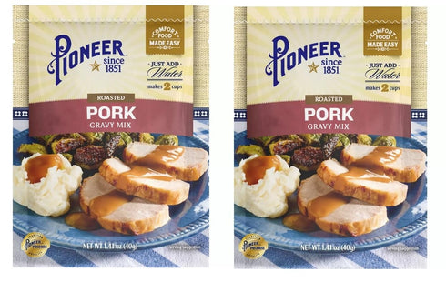 C.H. Guenther & Son Pioneer Gravy & Seasoning Mixes - 2 packages (Roasted Pork 1.4oz)