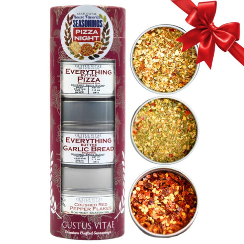Pizza Night House Favorite Seasonings | Gift Packaged Set of 3 |