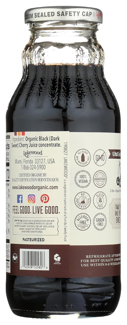 12.5 LAKEWOOD Organic Cherry Concentrate, Black, FZ