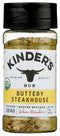 Kinder's Organic Buttery Steakhouse Rub, USDA Organic, Gluten Free, 3 Ounce (Pack