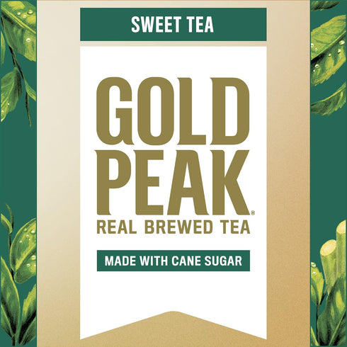 18.5 oz (12 Pack Gold Peak Sweetened Black Iced Tea Drink, fl Bottles)