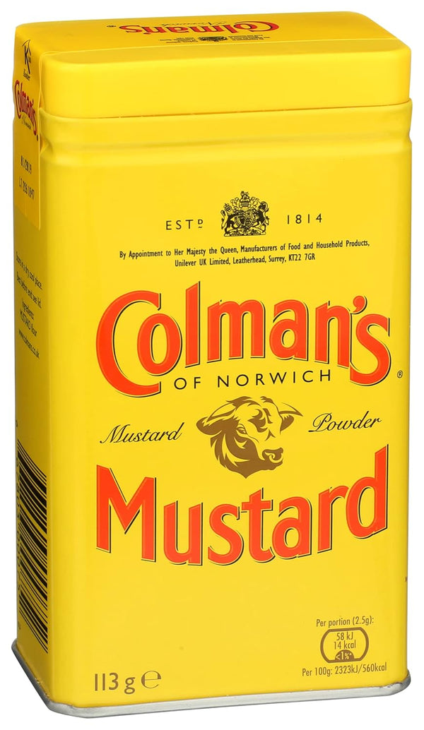 Colman's Dry Mustard Powder 4oz (Pack of 2) | Hot & Tangy