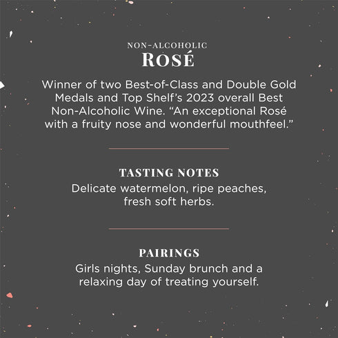 750 ml (1 Joyus Non-Alcoholic Rose Wine, Award Winning Best In Class Dealcoholized Wine, Light & Refreshing, Low Sugar