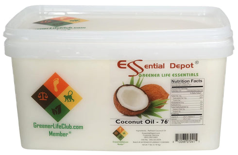 76F 7 lb Coconut Oil - - - No Scent/Odor - also called Coconut Butter - Food Grade - safety sealed PP container