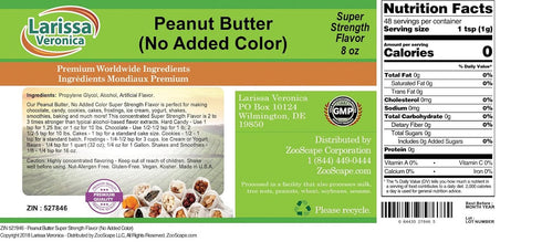 Larissa Veronica (8 oz, 527846) Peanut Butter Super Strength Flavor (No Added Color) ZIN: