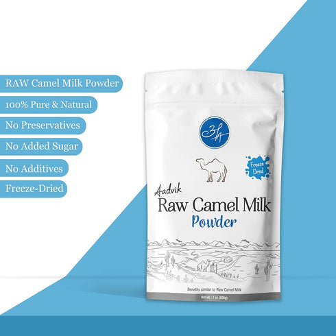 7.05 Oz Aadvik RAW Camel Milk Powder Freeze Dried | Pasture Grazed | Pure and Natural |
