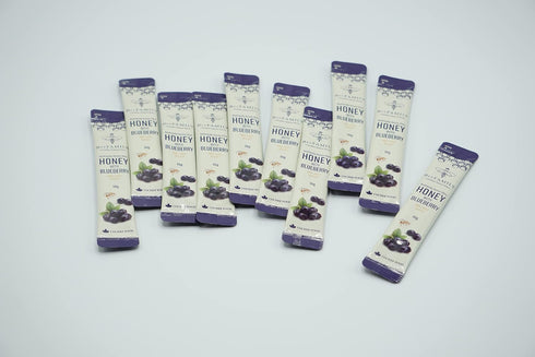 Set 300g BeeFamily - Variety Honey Stick - Blueberry, Cranberry, Lemon