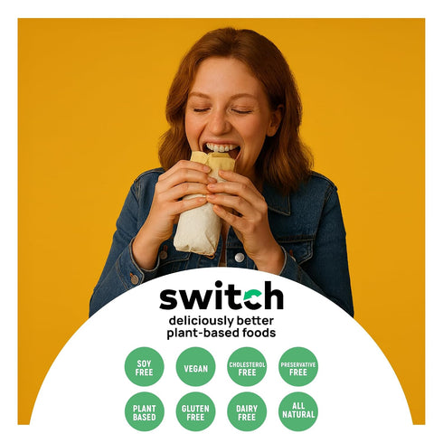 18g 8.8 Oz Switch Foods Plant-Based Chicken Shawarma | Vegan | Protein | Soy, Gluten, GMO, Allergen, & Dairy Free |