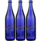 Saratoga Sparkling Spring Water, 28oz Cobalt Blue Glass Bottle (Pack of 3,